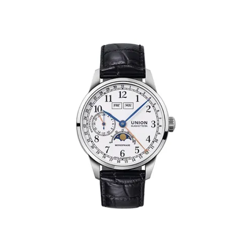 UNION GLASHUTTE/SA Механизм с ручным заводом Мужские часы 41мм*40мм*0,5мм Белый