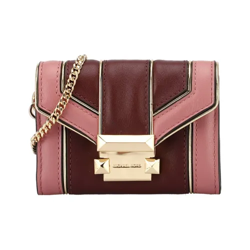 MICHAEL KORS Whitney Кожа Монета Кошелек Клатч Женский Бордовый