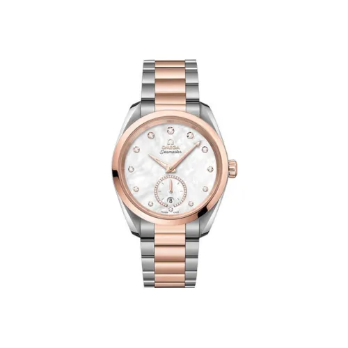 OMEGA Автоматический Механический Movement Женские AQUA TERRA 150 метров Часы 38mm*19mm Белый