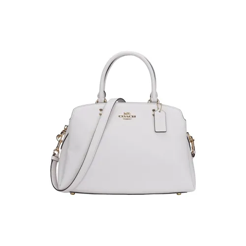 COACH Lillie Коровья кожа Через плечо Сумка Большая Женская Белая