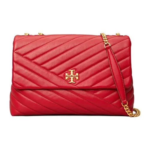 TORY BURCH Kira (Красный) Sheepskin Квадратная Сумка Сумка через плечо Сумка на плечо Женская Красный Каменный цвет