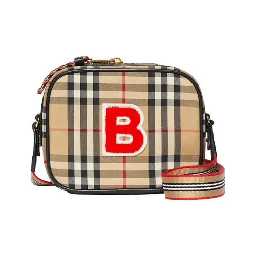 Burberry Винтаж Кожа Camera Сумка Плечевая сумка Женская Хаки