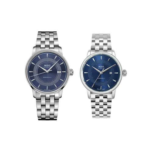 Mido Baroncelli Автоматический Механический Механизм Унисекс Часы 39 мм Синий Циферблат