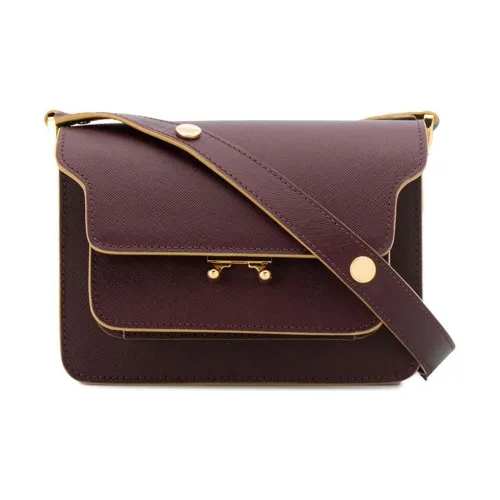 MARNI Сумка из коровьей кожи с аккордеонным дизайном плечо сумка женская темно-красный