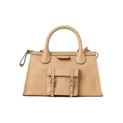 Chloe Chloé Handbag Edith Сумка из кожи буйвола Средний Женская Мягкая Коричневая