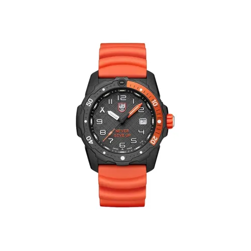 LUMINOX Кварцевый механизм Мужские часы Часы 42 мм Черный циферблат Углеродное волокно Чехол часов Смольный ремешок XB.3729.NGU