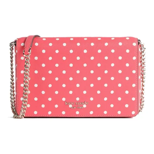 Kate Spade Spencer Кожа Сумка через плечо Цепочка Кошелек Женские Макарон Персиково-розовый