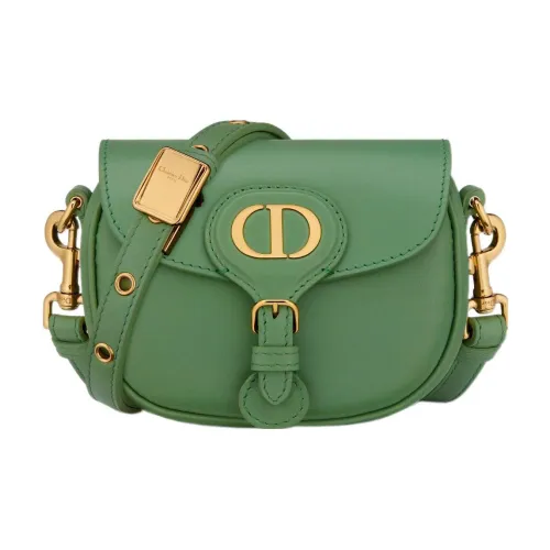 DIOR Bobby Гладкая коровья кожа Сумка через плечо Экстра мини Женская Нефритово-зеленый