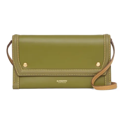 Burberry Кожа Мобильный чехол и сумочка для украшений стандартный женский сосновый зеленый