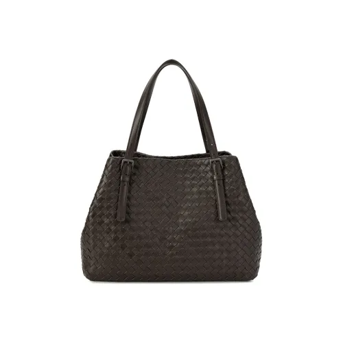 Bottega Veneta Lambskin Tote Bag Shopping Bag Women's Brown
