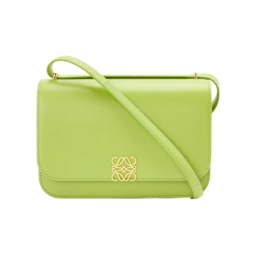 LOEWE Goya Шелковая Телячья Кожа Сумка через плечо Сумка на плечо Женская Светло-зеленая