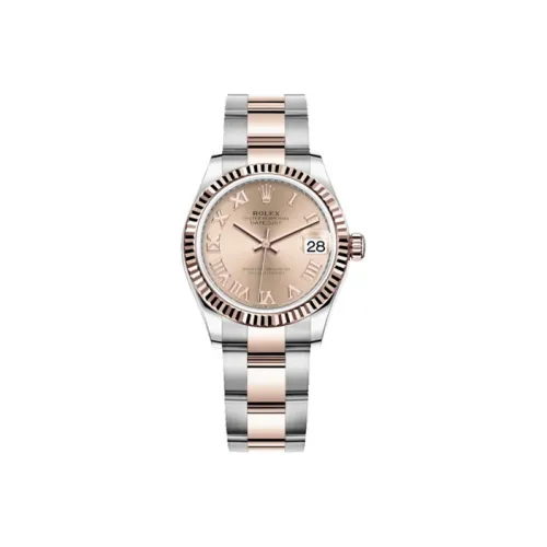 ROLEX Автоматический Механический Movement Женские часы Log Series Розовый