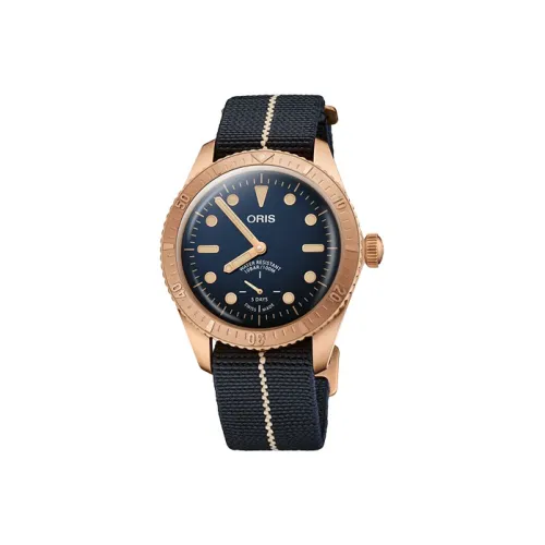 Oris Автоматический Механический Часы Мужские из Коллекции Diving 40 мм Синий