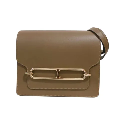 HERMES Roulis Сумка через плечо из коровьей кожи Унисекс