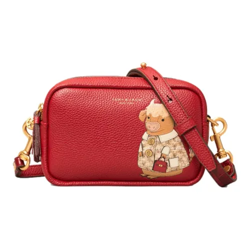 TORY BURCH Коровья кожа Сумка через плечо Мини Женская Красная