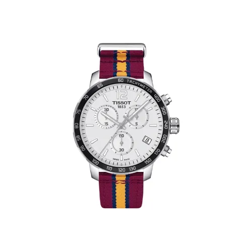 TISSOT Time Jog Collection Кварцевый механизм Мужские часы Часы 42*42*11,5 мм Белый циферблат