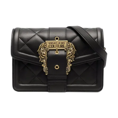 VERSACE JEANS COUTURE Полиуретан Сумка через плечо Женская Черная