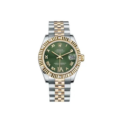 ROLEX Автоматический Механический Механизм Мужские Часы Серии Log Зеленые