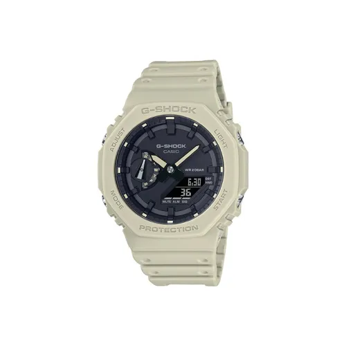 Г Shock Г Shock Farmhouse Дуб Кварцевый механизм Смола Ремешок Часы Мужские часы Черный циферблат