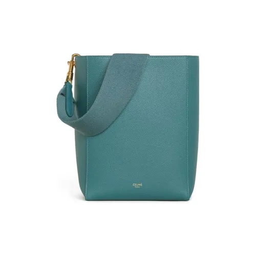 CELINE Sangle Мягкая Телячья Кожа Ведрообразная Сумка Плечевая Сумка Маленькая Женская