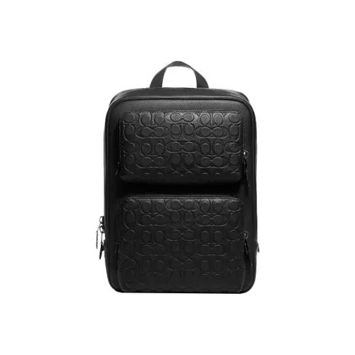 COACH Gotham Кожа Ноутбук Сумка Рюкзак Большой Мужской Черный