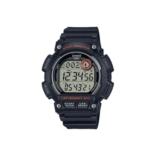CASIO Standard Series Кварцевый механизм Смольный ремешок Часы Мужские Черный циферблат Ws 2100H 1AV