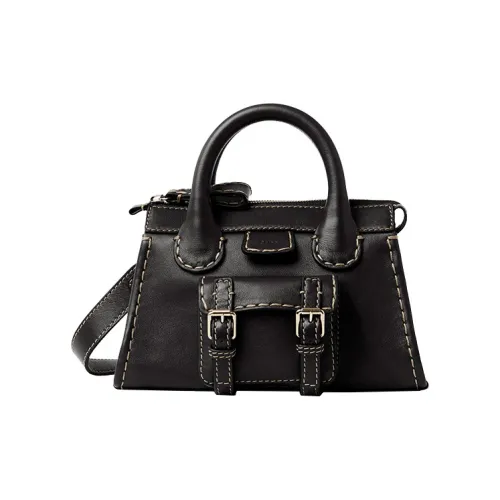 Chloe Edith Сумка через плечо из кожи буйвола мини-сумка женская черная