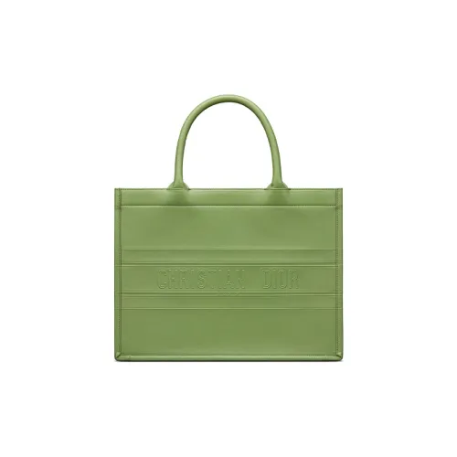 DIOR BookTote Коровья кожа Тоут Сумка Сумка для покупок Сумка на плечо Сумка Обычный Женская Ивовый зеленый