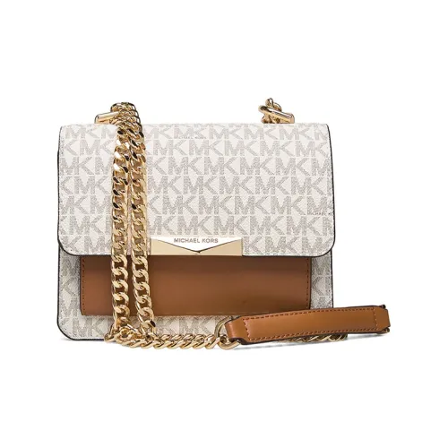 MICHAEL KORS Нефритовый кожа сумка через плечо маленькая женская ванильный белый