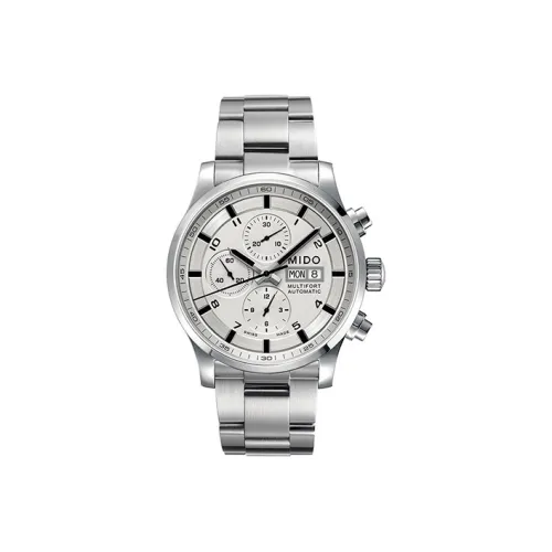 Mido Helm Автоматический Механический Часы Мужские 44 мм Белый Циферблат Корпус из Нержавеющей Стали Ремешок из Нержавеющей Стали