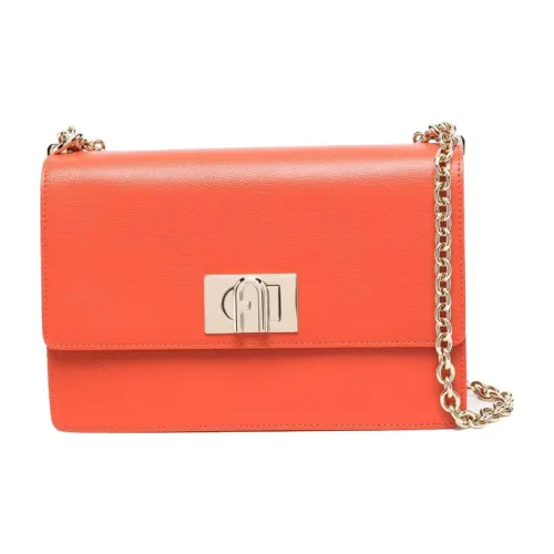 Furla 1927 Collection Сумка через плечо из кожи женская оранжевая
