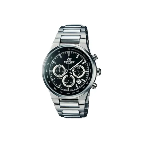 CASIO EDIFICE Кварцевый механизм нержавеющая сталь ремешок мужские часы черный циферблат