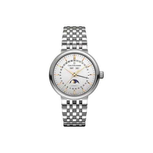Carl F.Bucherer Автоматический Механический Механизм Мужские Часы ADAMAVI Collection 39 мм Серебряные
