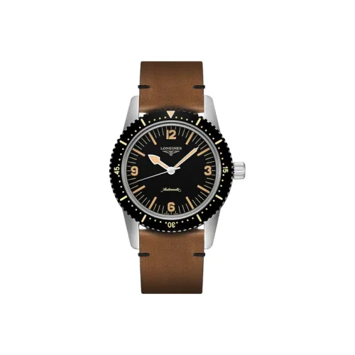 LONGINES Автоматический Механический Механизм Мужские Классические Винтажные Часы 42 мм Черные