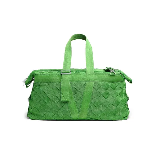 Bottega Veneta Полибутен Волокно Клатч Унисекс Зеленый