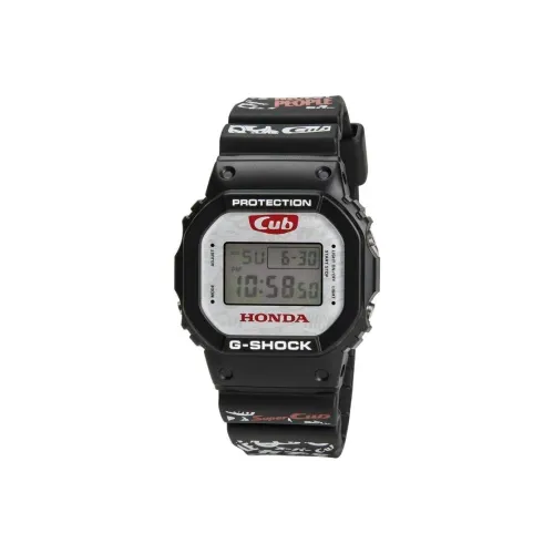 CASIO G Squad Series Кварцевый механизм Смольный ремешок Часы 48,9мм*42,8мм*13,4мм Унисекс Серый циферблат
