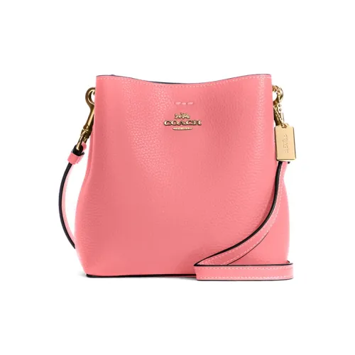 COACH Town Кожа Сумка, Сумка через плечо, Сумка через плечо Маленькая Женская Розовая