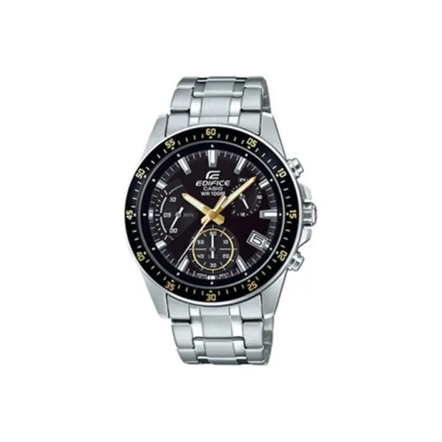CASIO EDIFICE Collection Кварцевый механизм нержавеющая сталь ремешок часы для мужчин черный циферблат