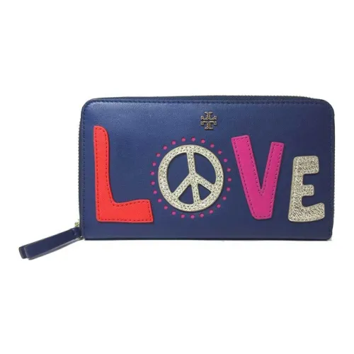 TORY BURCH Lee Radziwill Кожа Клатч Кошелек Женские Морской синий