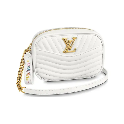 LOUIS VUITTON New Wave Телячья кожа Camera Сумка Сумка через плечо Сумка на плечо Женская Снег