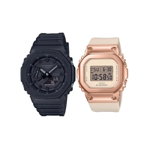 CASIO G SHOCK Collection Кварцевый механизм Часы Унисекс Черный циферблат GA 2100 1A1+GM S5600PG 4ER