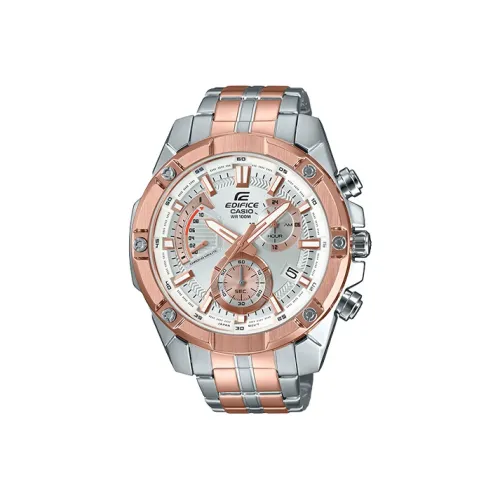 CASIO Кварцевый механизм Мужские часы EDIFICE 54,5 мм*49,5 мм*12,8 мм Серебряные