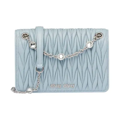 MIU MIU Овчина Сумка через плечо Сумка на плечо Женская Синяя