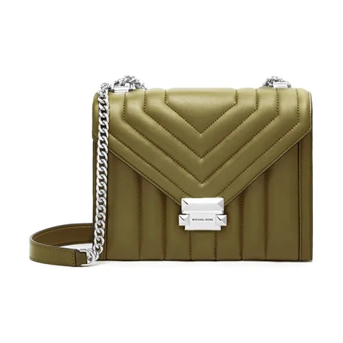 MICHAEL KORS MICHAEL KORS Handbag Collection Whitney Овчина Сумка через плечо Маленькая Женская Oregon Зеленая