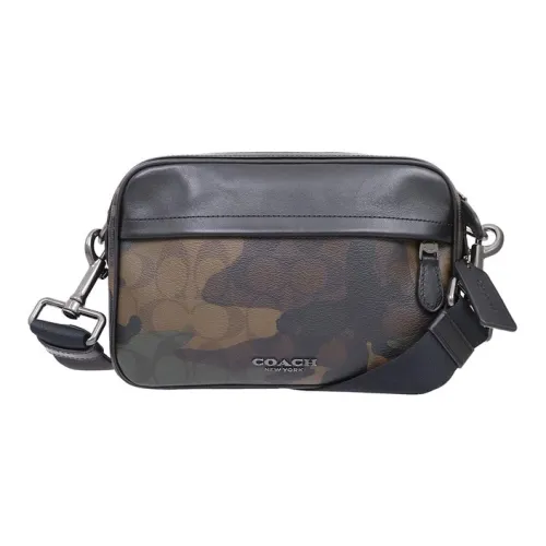 COACH Graham Кожа Сумка через плечо Мужская Камуфляж с принтом