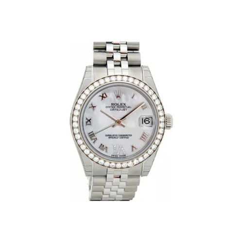 ROLEX Автоматический Механический Movement Женские Oyster Perpetual Часы 31 мм Жемчужная раковина Цвет