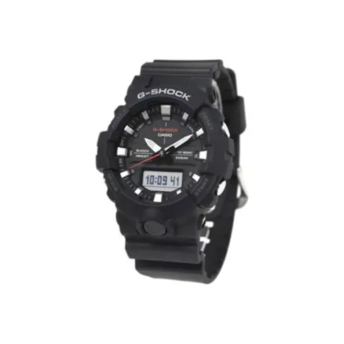 CASIO Collection Liquid Crystal Analog Dual Display Series Кварцевый механизм Часы Мужские Черный циферблат GA 800 1A