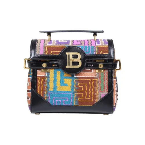 BALMAIN Холст и кожа Клатч Женские