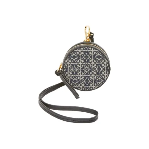 LOEWE Бананка из телячьей кожи сумка-халтер кошелек женский морской синий черный