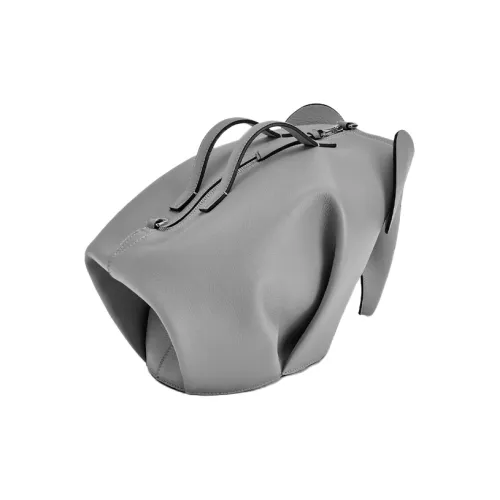 LOEWE Телячья кожа Little Elephant Сумка Унисекс Металлик Серый